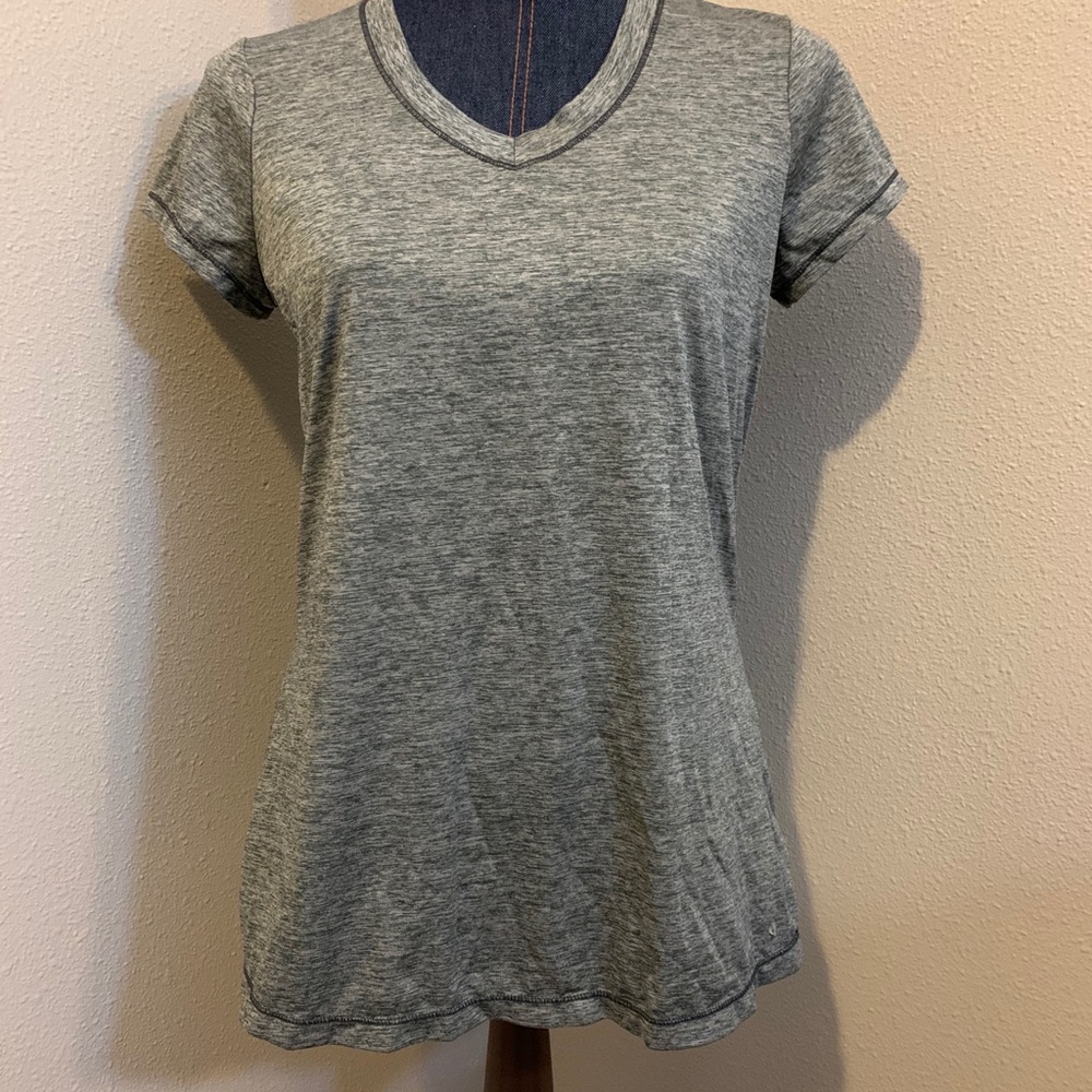 Gray workout shirt